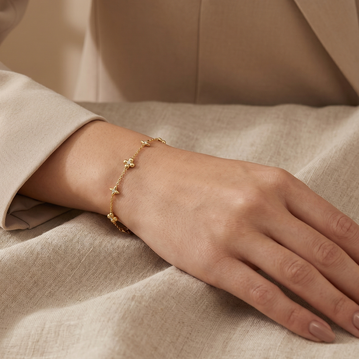 Golden Clover Bracelet