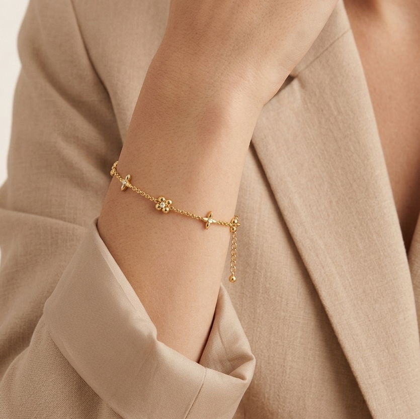 Golden Clover Bracelet