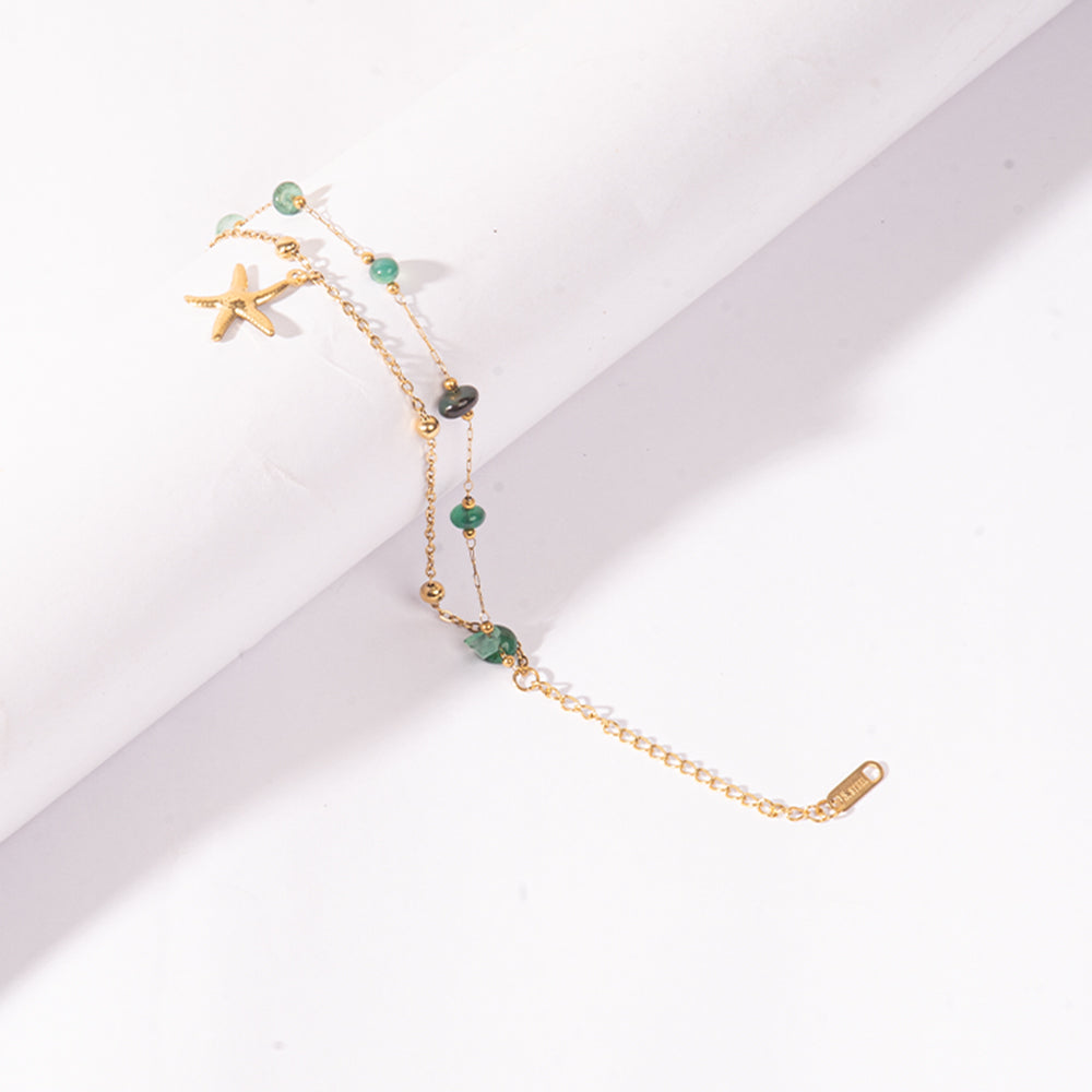 Dual Layer Ocean Aura Starfish Bracelet | Salty