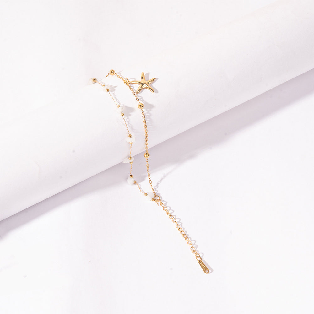 Dual Layer Ocean Drip Starfish Bracelet | Salty