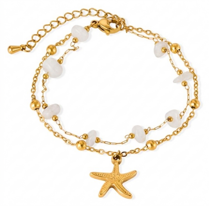 Dual Layer Ocean Drip Starfish Bracelet