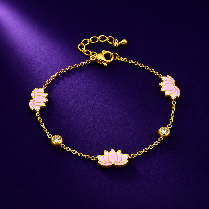 Blush Lotus Glow Bracelet