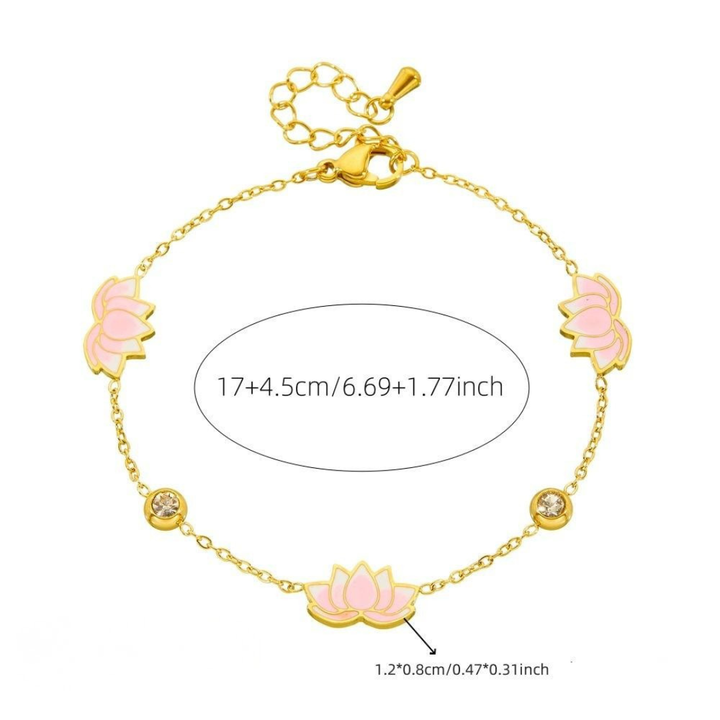 Blush Lotus Glow Bracelet