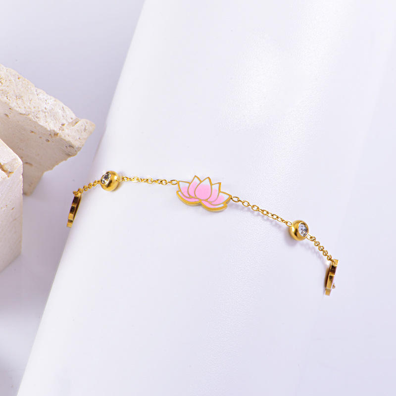 Blush Lotus Glow Bracelet