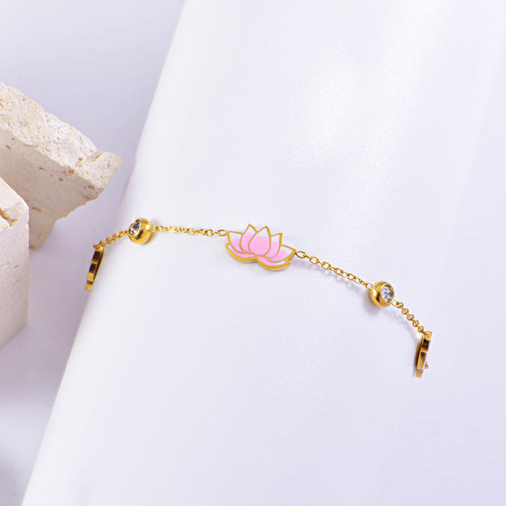 Blush Lotus Glow Bracelet