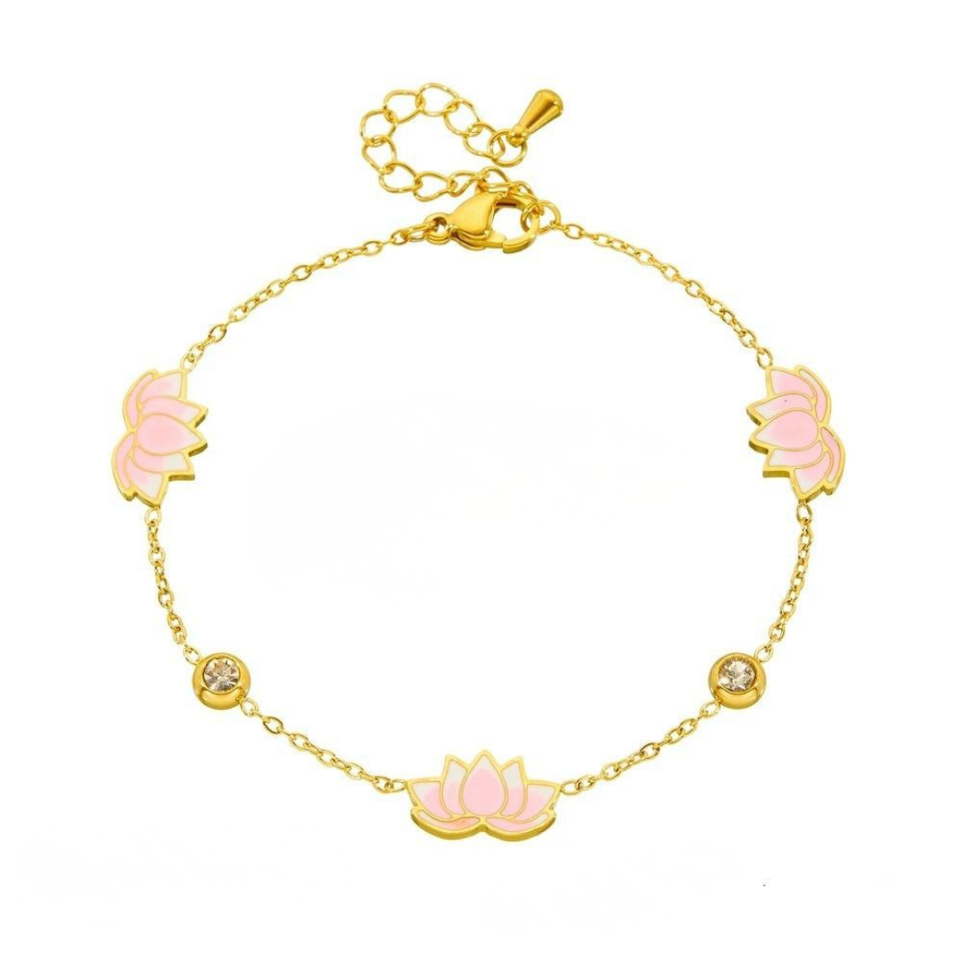 Blush Lotus Glow Bracelet