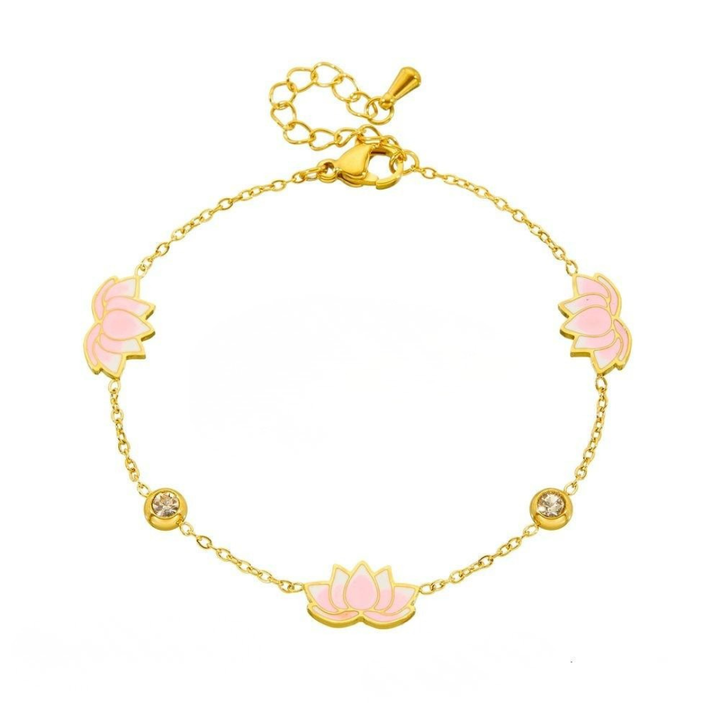 Blush Lotus Glow Bracelet