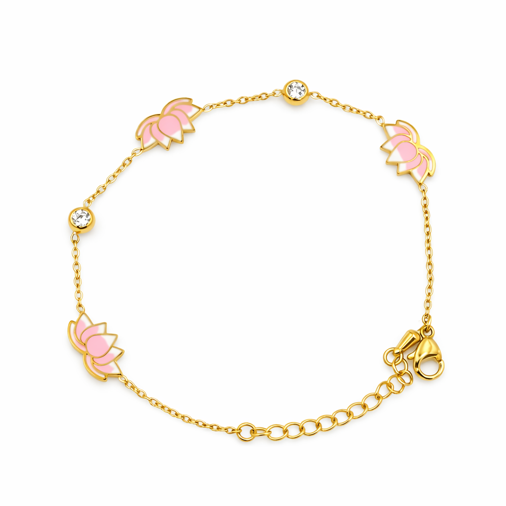 Blush Lotus Glow Bracelet
