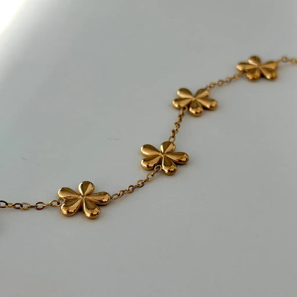 Golden Petal Glow Bracelet