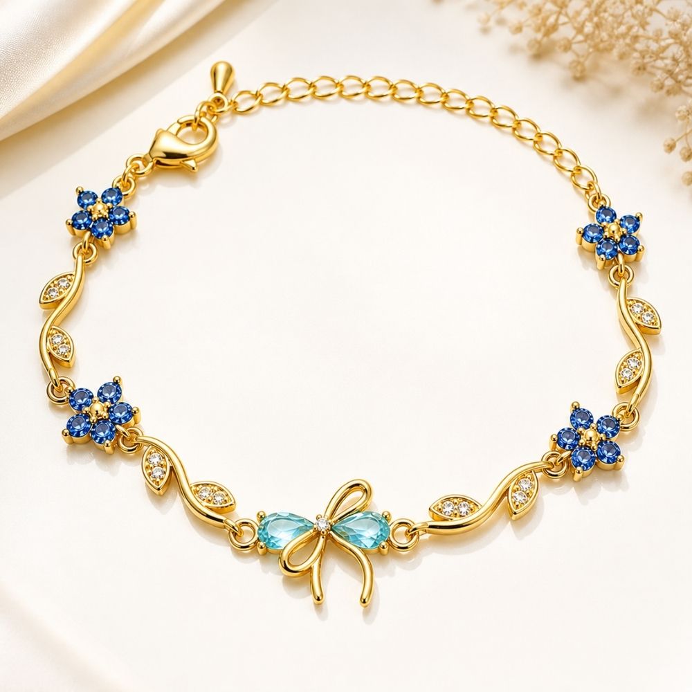 Blossom Vine Bracelet - Blue