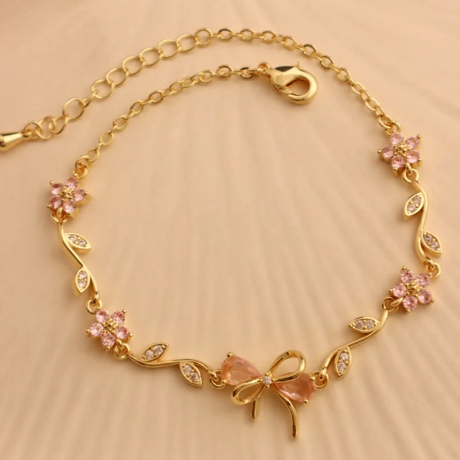 Blossom Vine Bracelet - Pink