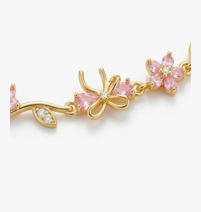 Blossom Vine Bracelet - Pink | Salty