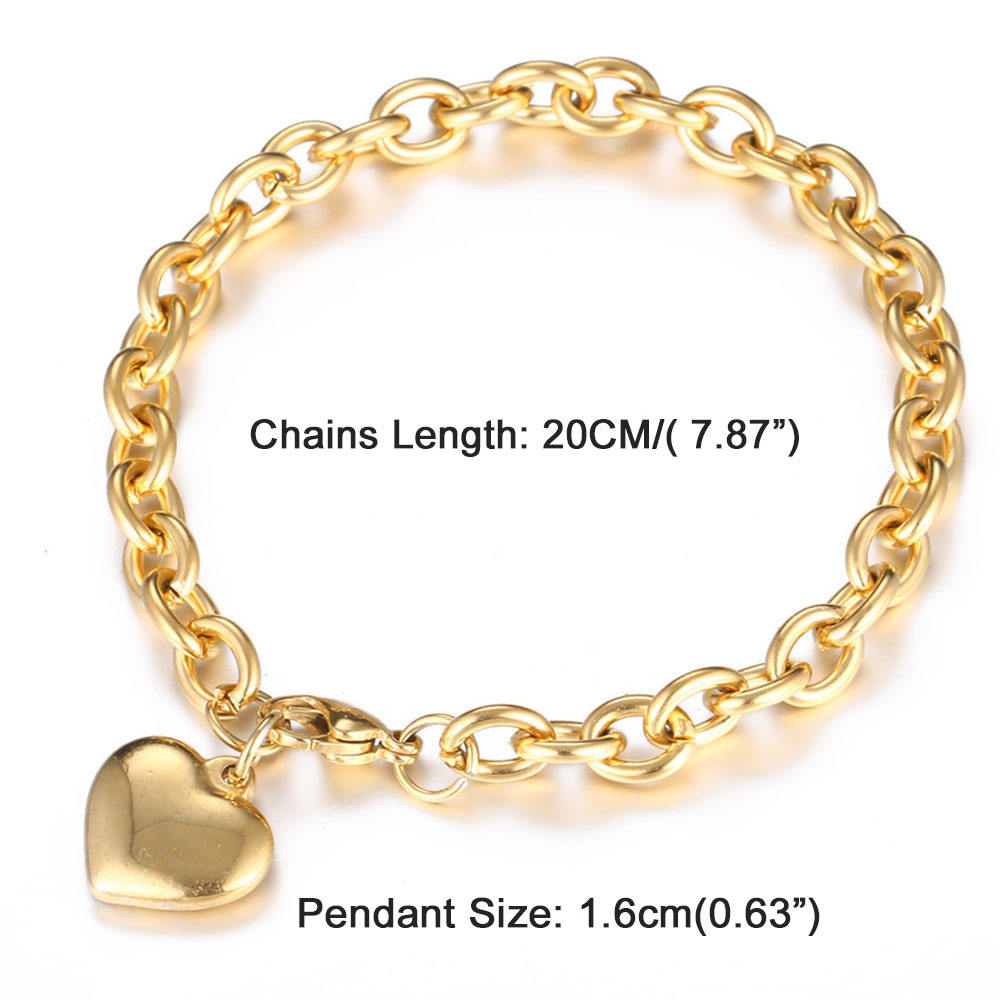 Lovelle Link Heart Bracelet | Salty