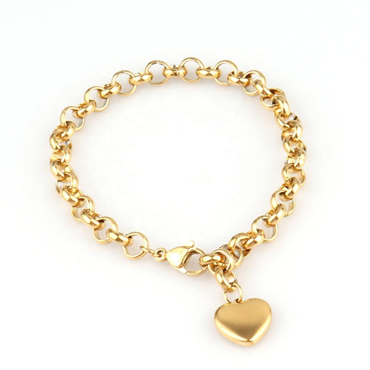 Lovelle Link Heart Bracelet | Salty