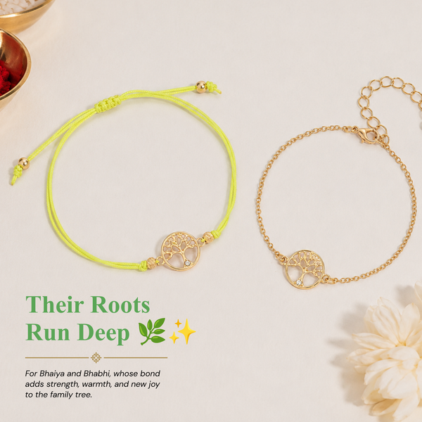 Tree of Life Rakhi Bandhan Lumba Rakhi For Bhaiya and Bhabhi