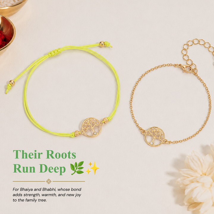Tree of Life Rakhi Bandhan Lumba Rakhi For Bhaiya and Bhabhi