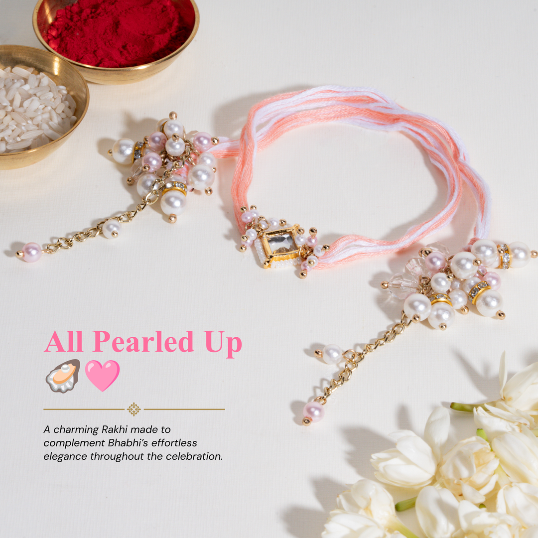 Pearly Kundan Bandhan Rakhi