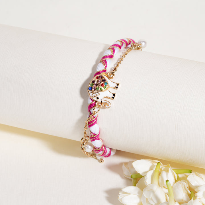 Ealaphant Regal Lumba Bandhan Rakhi For Bhabhi
