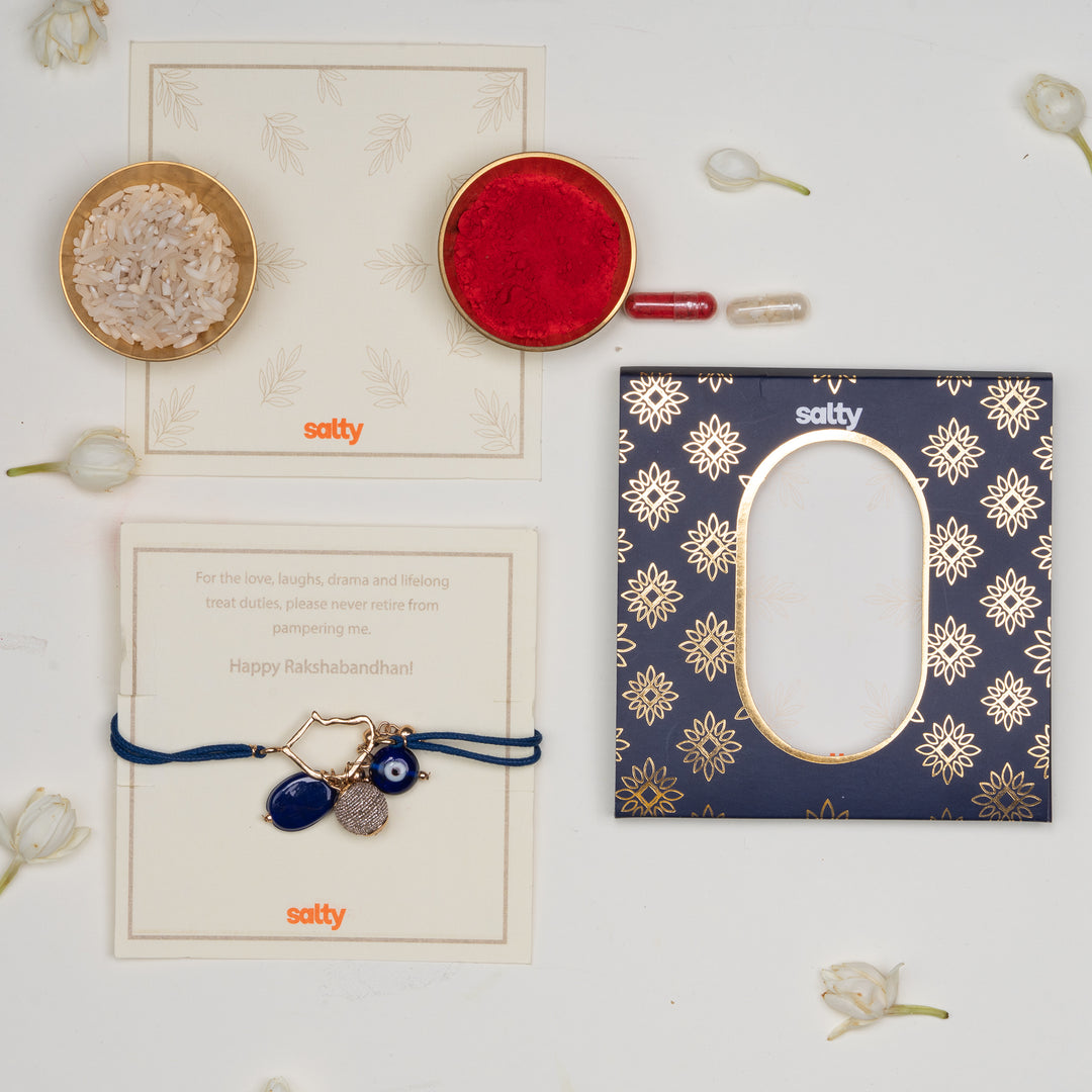 Evil Eye Raksha Lumba Bandhan Rakhi For Bhabhi