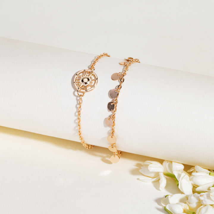 Sun and Coins Rakhi Bandhan Lumba Rakhi For Bhaiya and Bhabhi