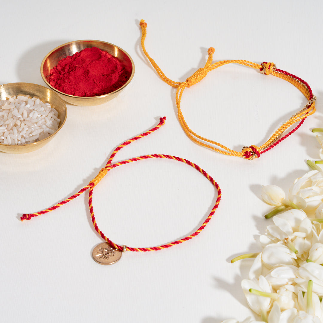 Multithread Rakhi Bandhan Lumba Rakhi For Bhaiya and Bhabhi