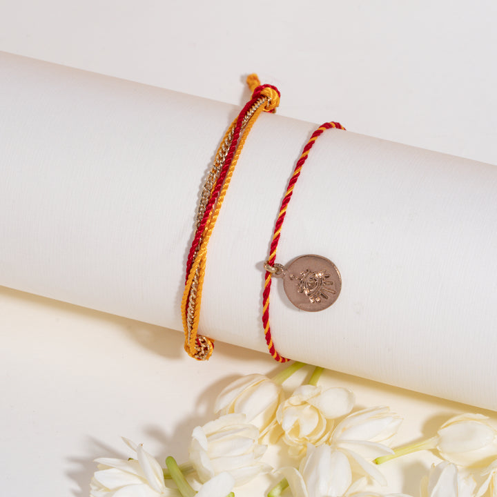 Multithread Rakhi Bandhan Lumba Rakhi For Bhaiya and Bhabhi