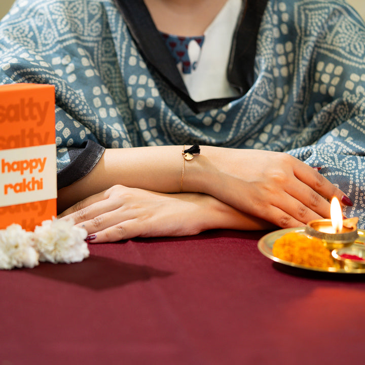 Coin And Tassel Bandhan Rakhi