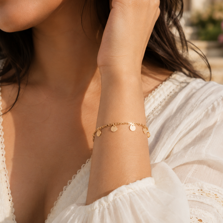 Golden Dusk Charm Bracelet