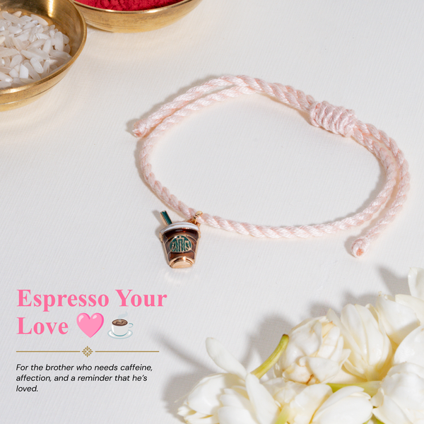 Coffe Addict Shagun Bandhan Rakhi For Bhabhi