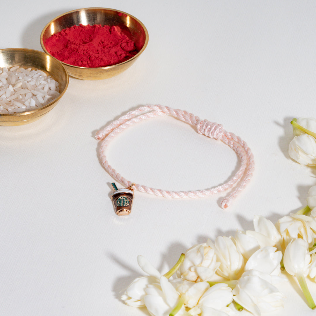 Coffe Addict Shagun Bandhan Rakhi For Bhabhi