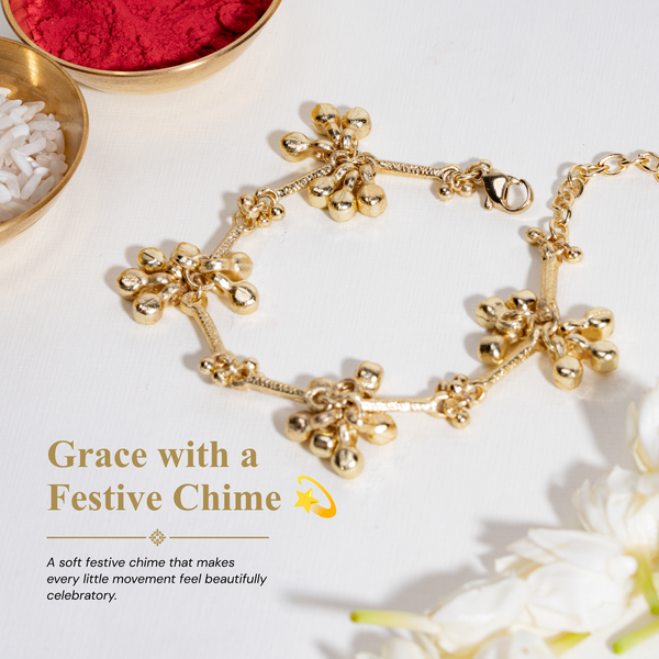Ghungroo Cluster Bandhan Rakhi For Bhabhi