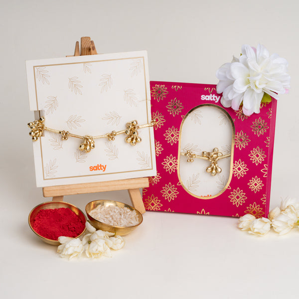 Ghungroo Cluster Bandhan Rakhi For Bhabhi