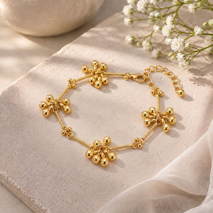 Blooming Bead Charm Bracelet
