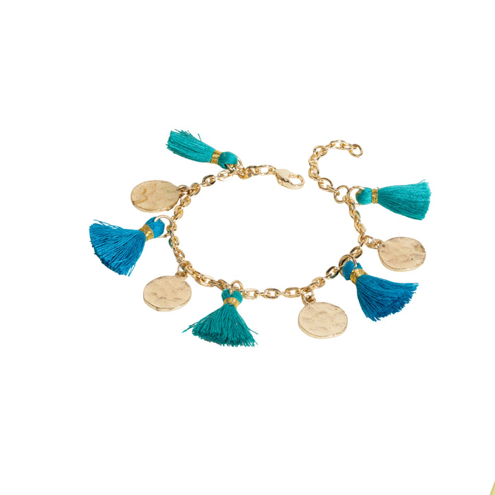 Ocean Tassel Charm Bracelet