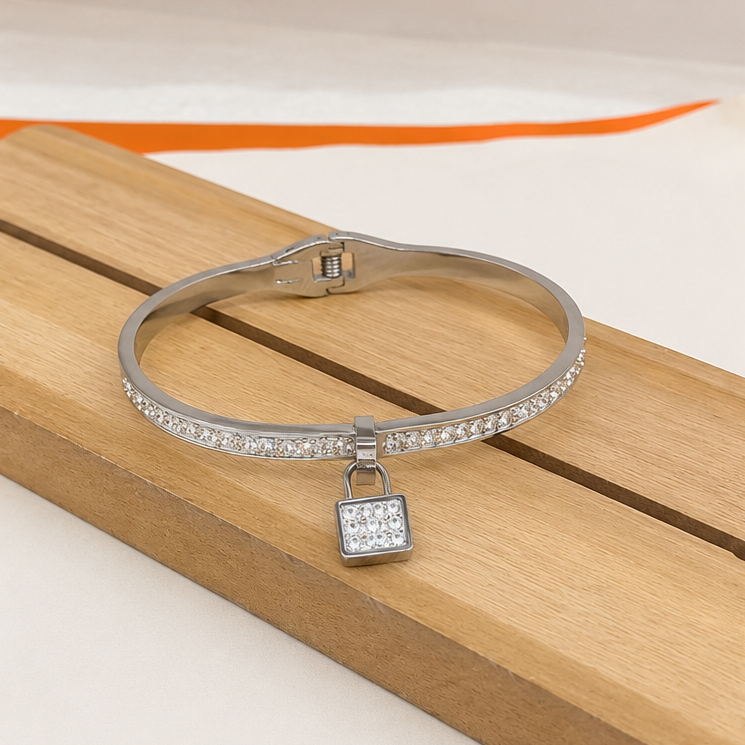 Luxe Lock Bracelet - Silver