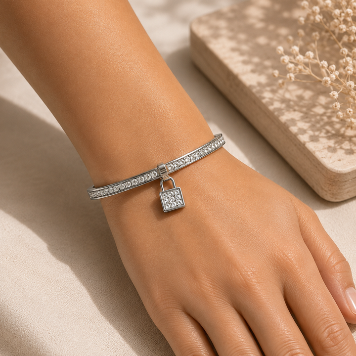 Luxe Lock Bracelet - Silver