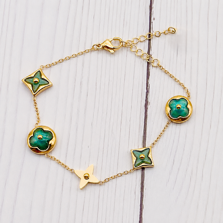 Jade Clover Core Bracelet