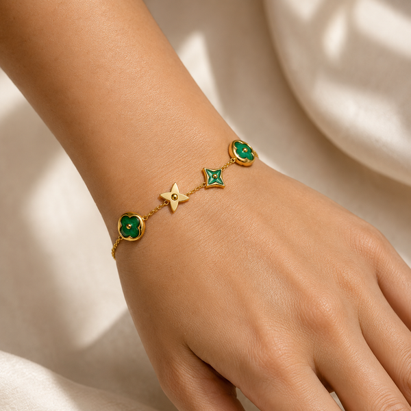 Jade Clover Core Bracelet