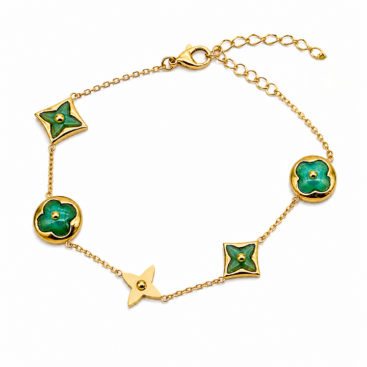 Jade Clover Core Bracelet