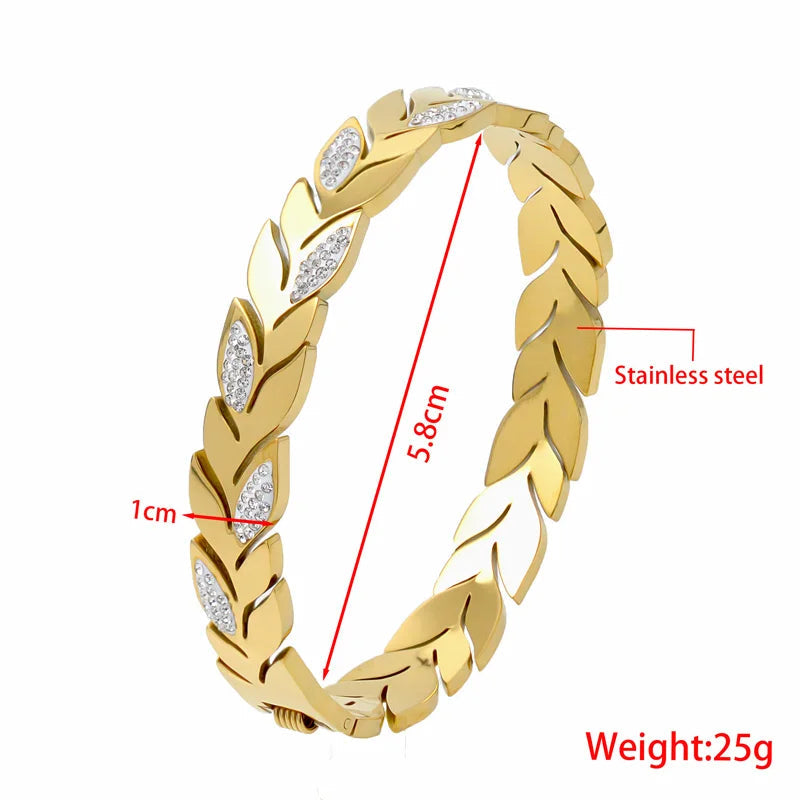 Gilded Laurel Bracelet
