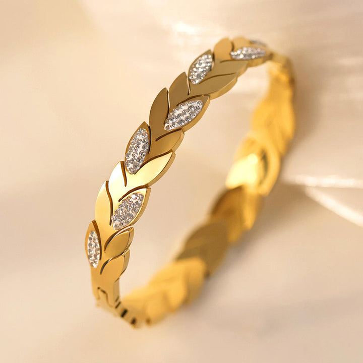 Gilded Laurel Bracelet