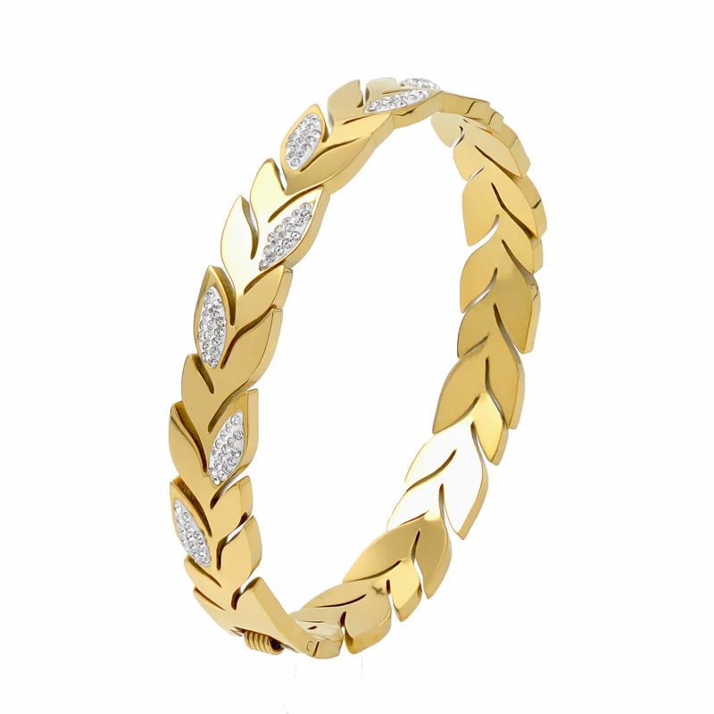 Gilded Laurel Bracelet