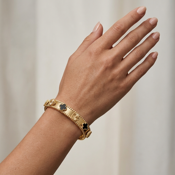 Clover Luxe Bracelet - Black