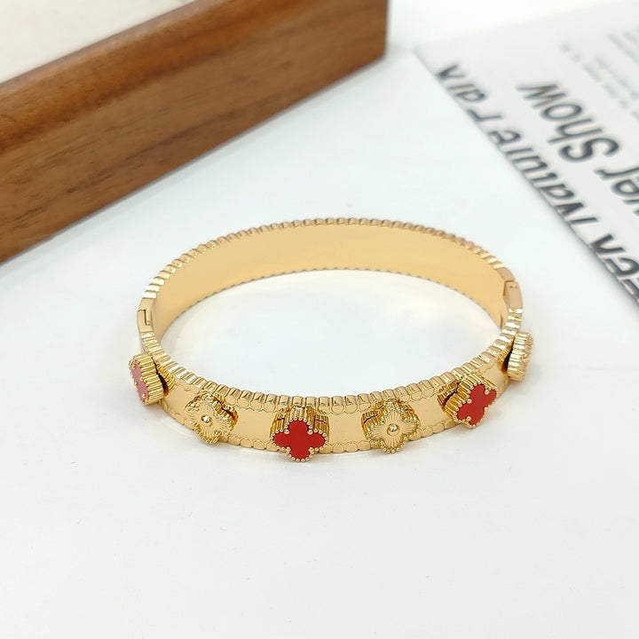 Clover Luxe Bracelet - Red