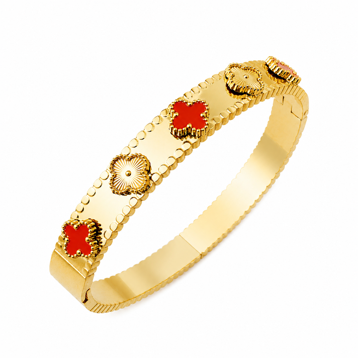 Clover Luxe Bracelet - Red