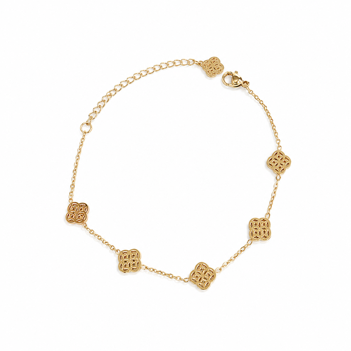 Golden Grid Bracelet