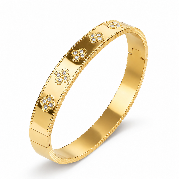 Golden Clover Glow Bracelet