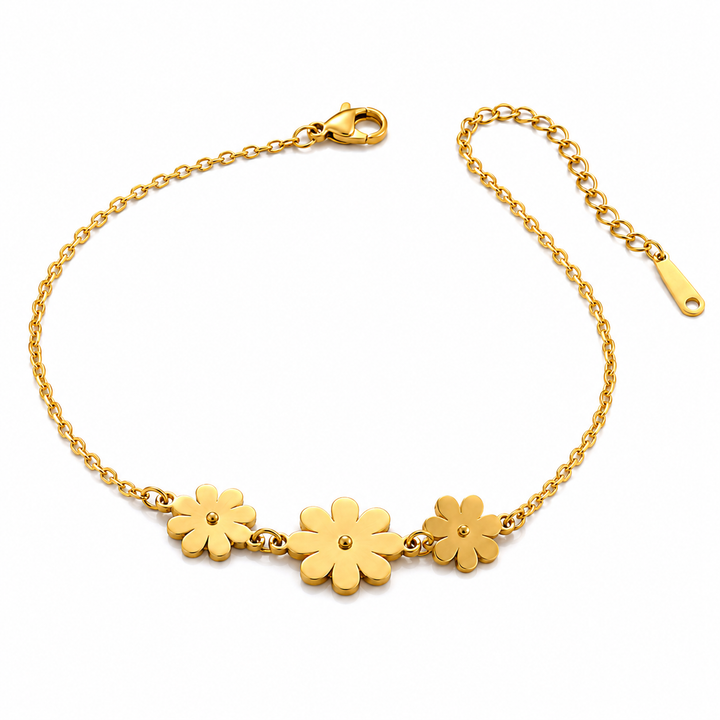 Golden Daisy Minimal Bracelet