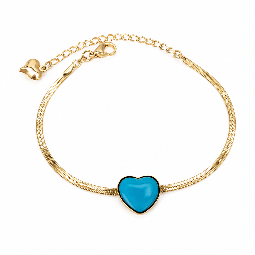 Azure Heart Glow Bracelet