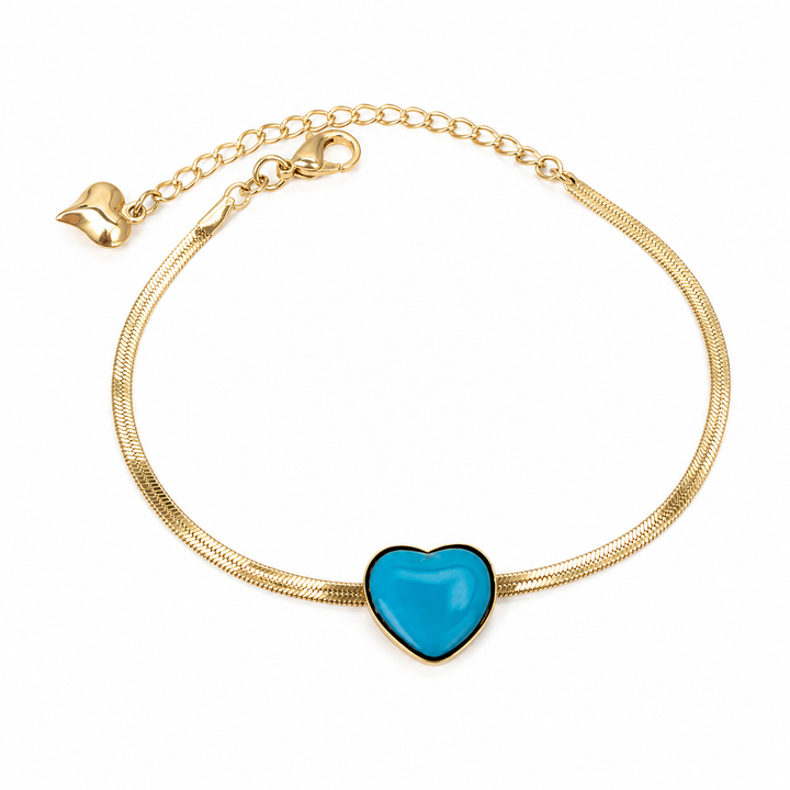 Azure Heart Glow Bracelet
